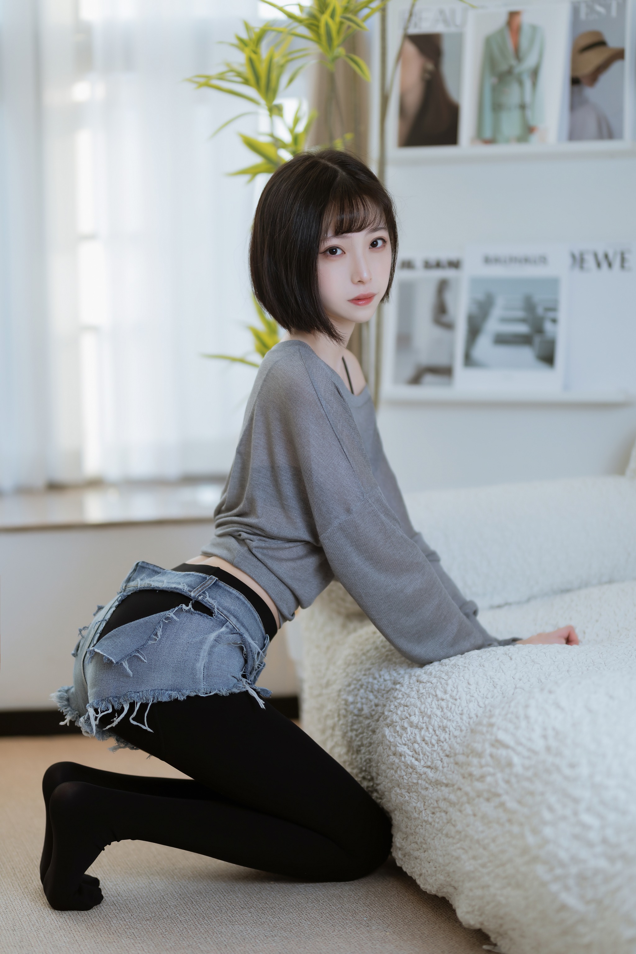 图片[1]-许岚LAN – NO.027 半透毛衣[40P]-XikXak